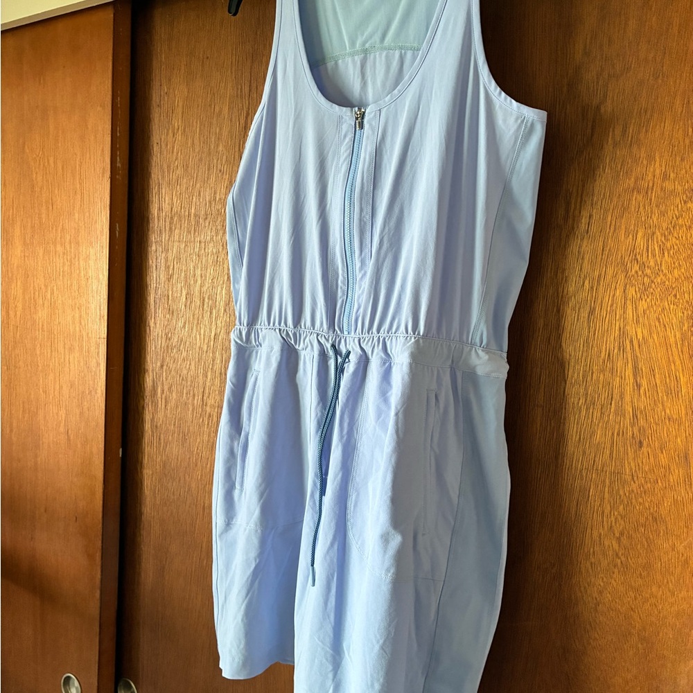 Athleta Expedition Sleeveless Periwinkle Blue Skort Dress - Size 12 - Picture 8 of 8